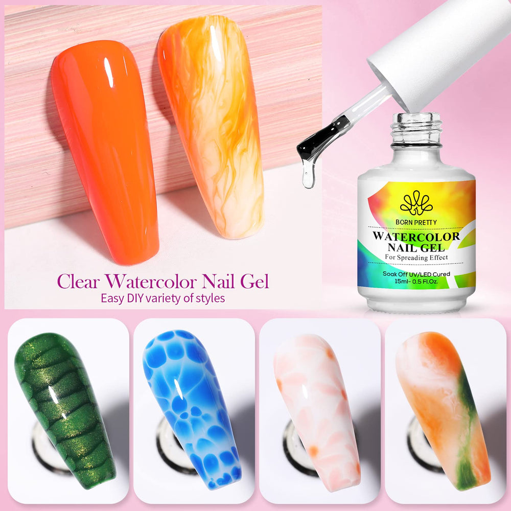 Born Pretty Nail Blooming Gel cures under LED lamp for quick results