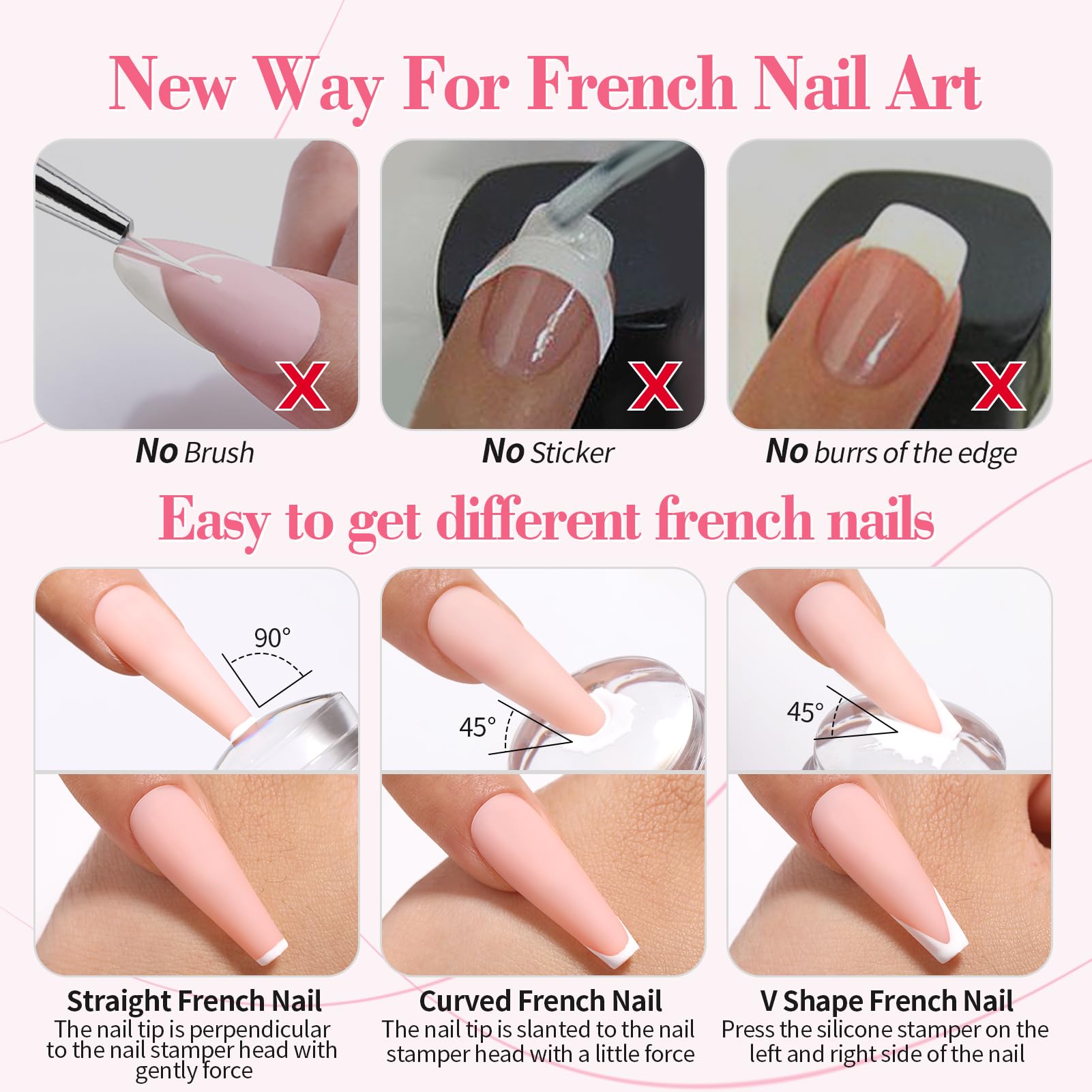 Born Pretty nail stamps stamping head for easy pattern placement