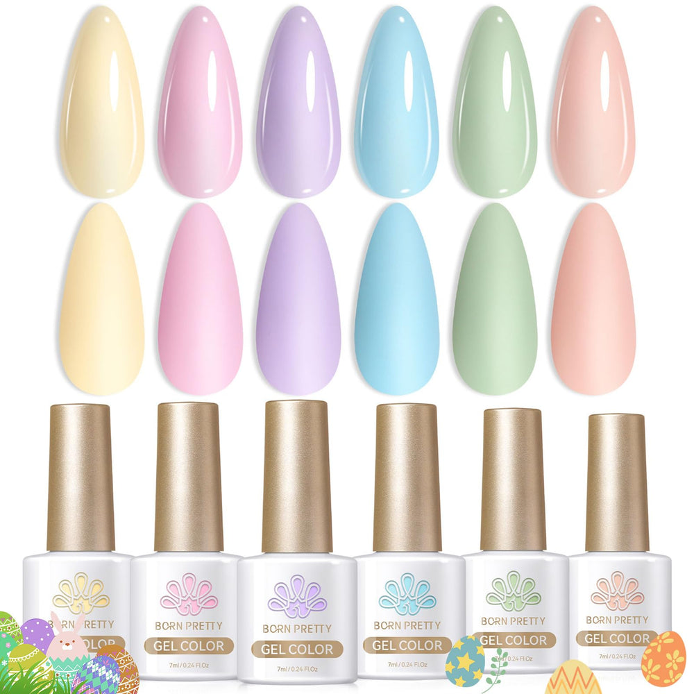 Born Pretty set pastel gel uñas, caja-regalo elegante para regalo.