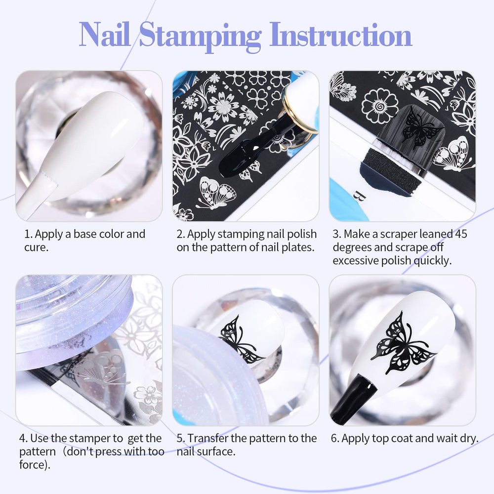 Born Pretty silicone stamping head glides smoothly for accurate plate transfer.