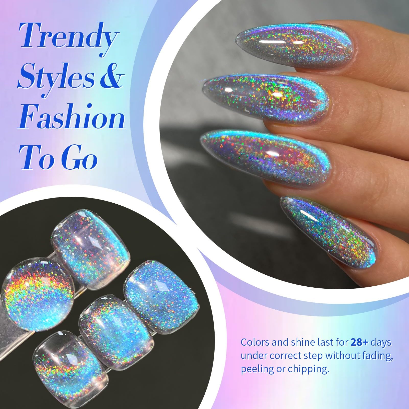 Born Pretty soak-off gel polish ready for easy removal.