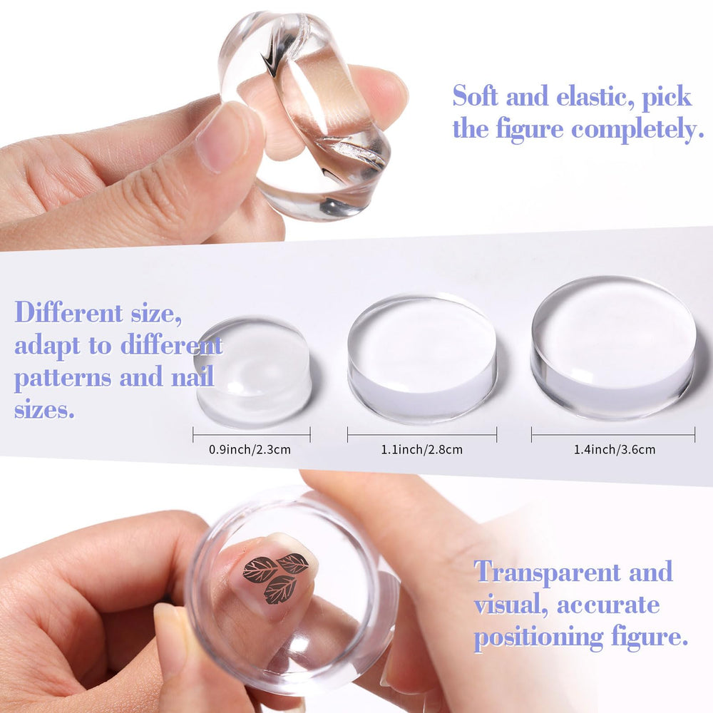 Born Pretty stamping kit ensures edge-to-edge coverage on curved nails.