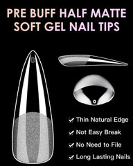 BornByMe pre-shaped nail tips for quick color application with no polish needed.