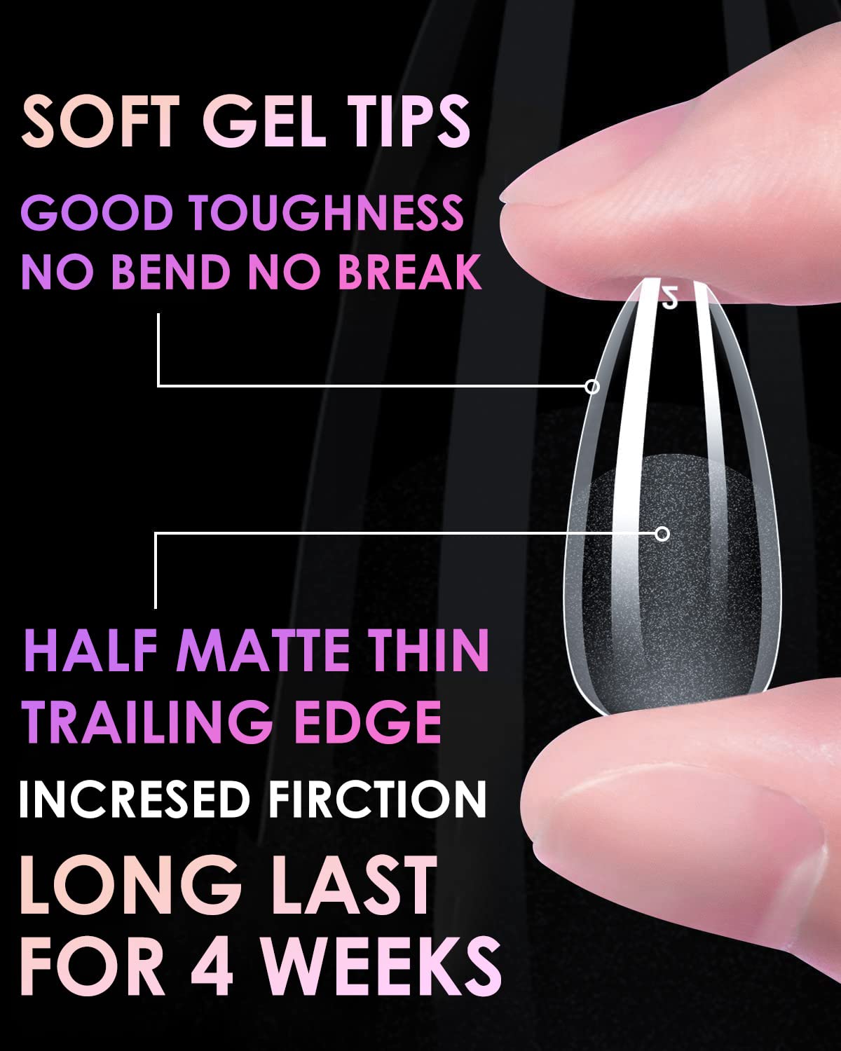 BornByMe thickened-tail tips offer durability without sacrificing flexibility.