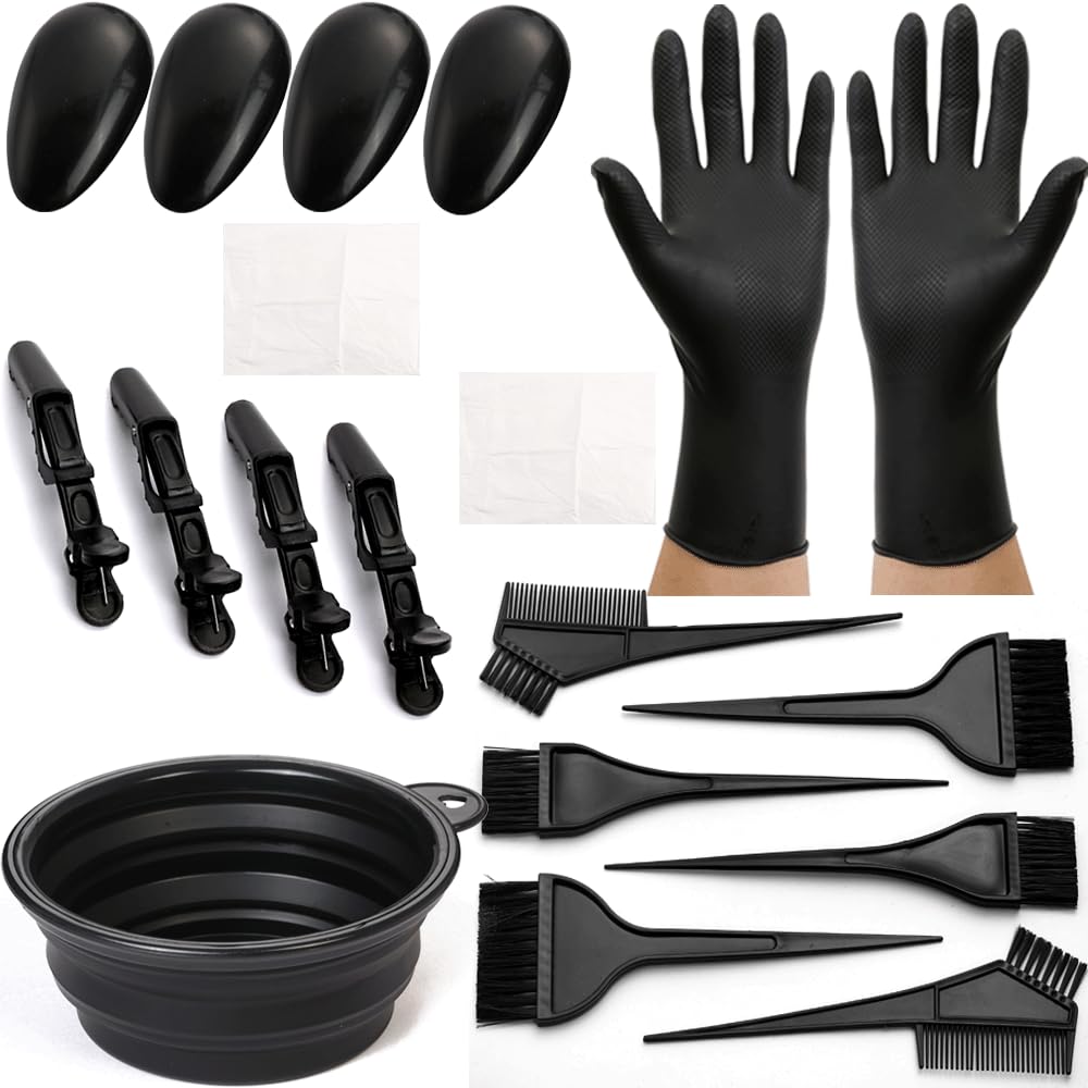 Borogo 19Pcs kit bowl for mess-free dye mixing and easy pouring