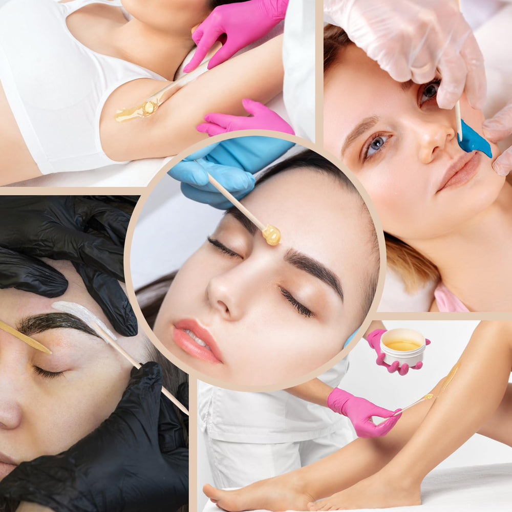 Borogo body and face waxing sticks ideal for large-area applications.