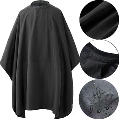 Borogo cape with hanging loop for easy storage between clients.