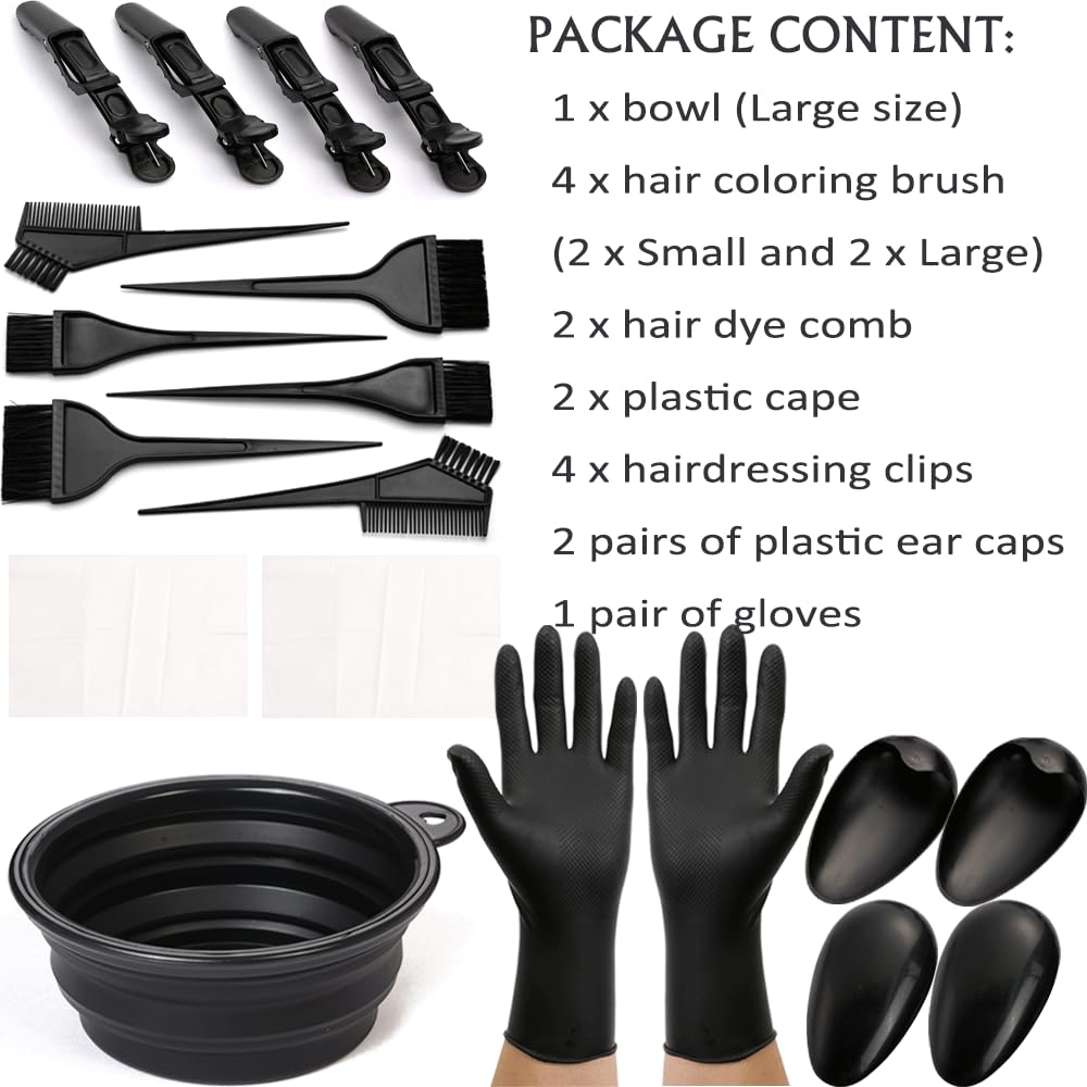 Borogo large hair color brush for smooth, even dye application