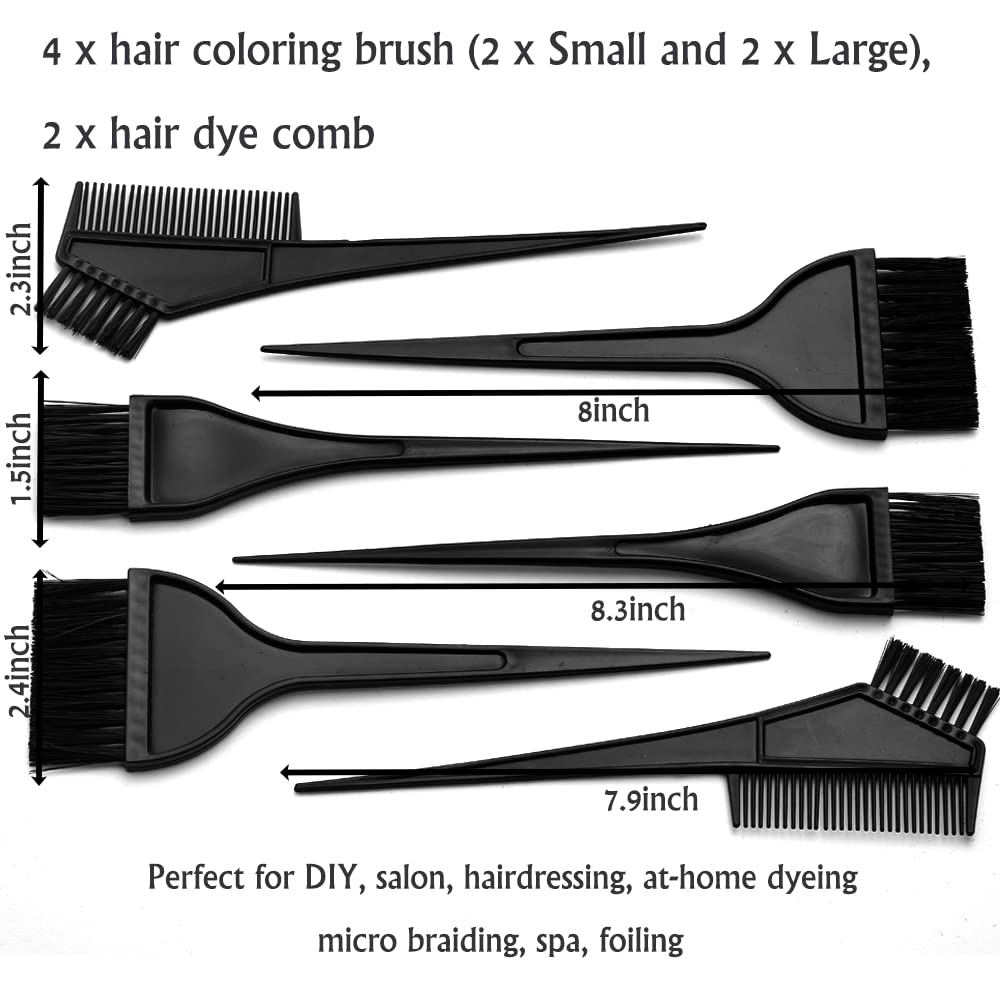 Borogo hair dye comb aids even color distribution