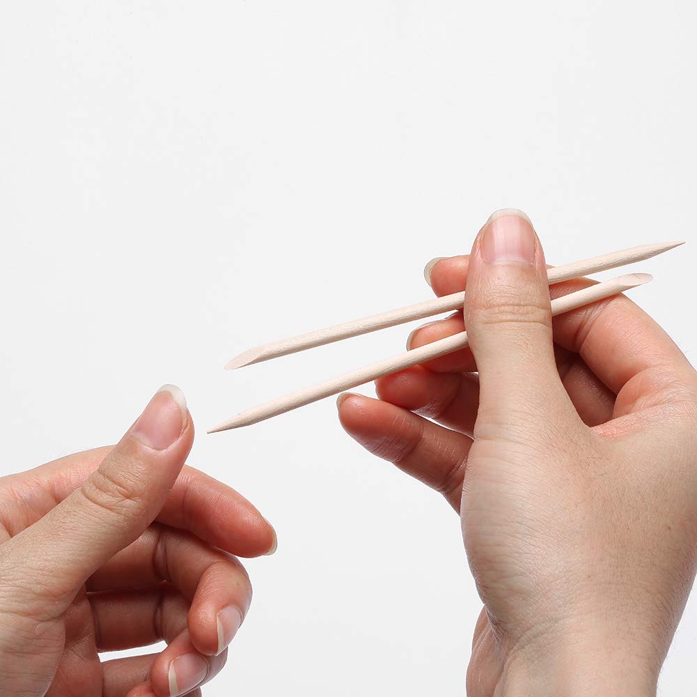 Borogo orange wood sticks smooth-grain texture provides comfortable grip during use