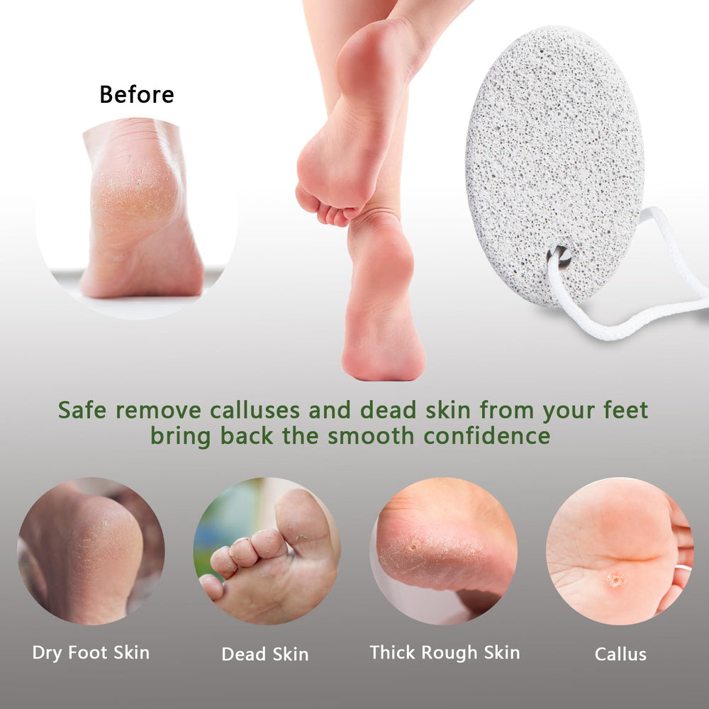 Borogo pedicure tools with ergonomic handle for one-handed use