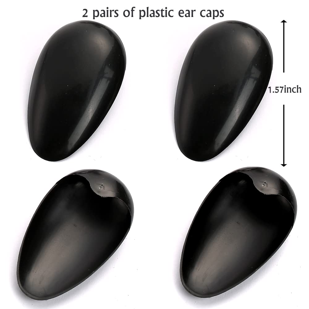 Borogo plastic ear caps protect ears during dyeing