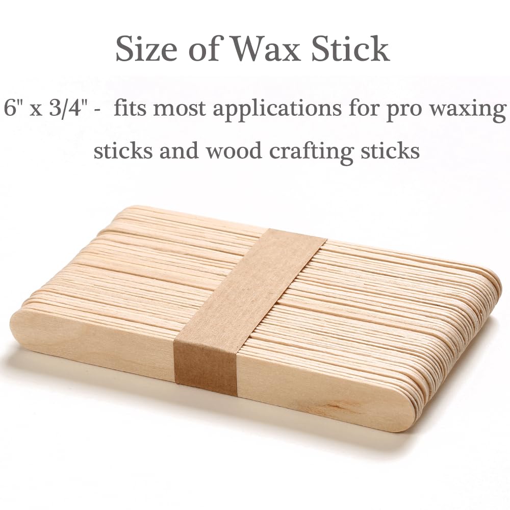 Borogo splinter-free birch wood waxing sticks for safe sessions.