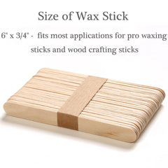 Borogo splinter-free birch wood waxing sticks for safe sessions.