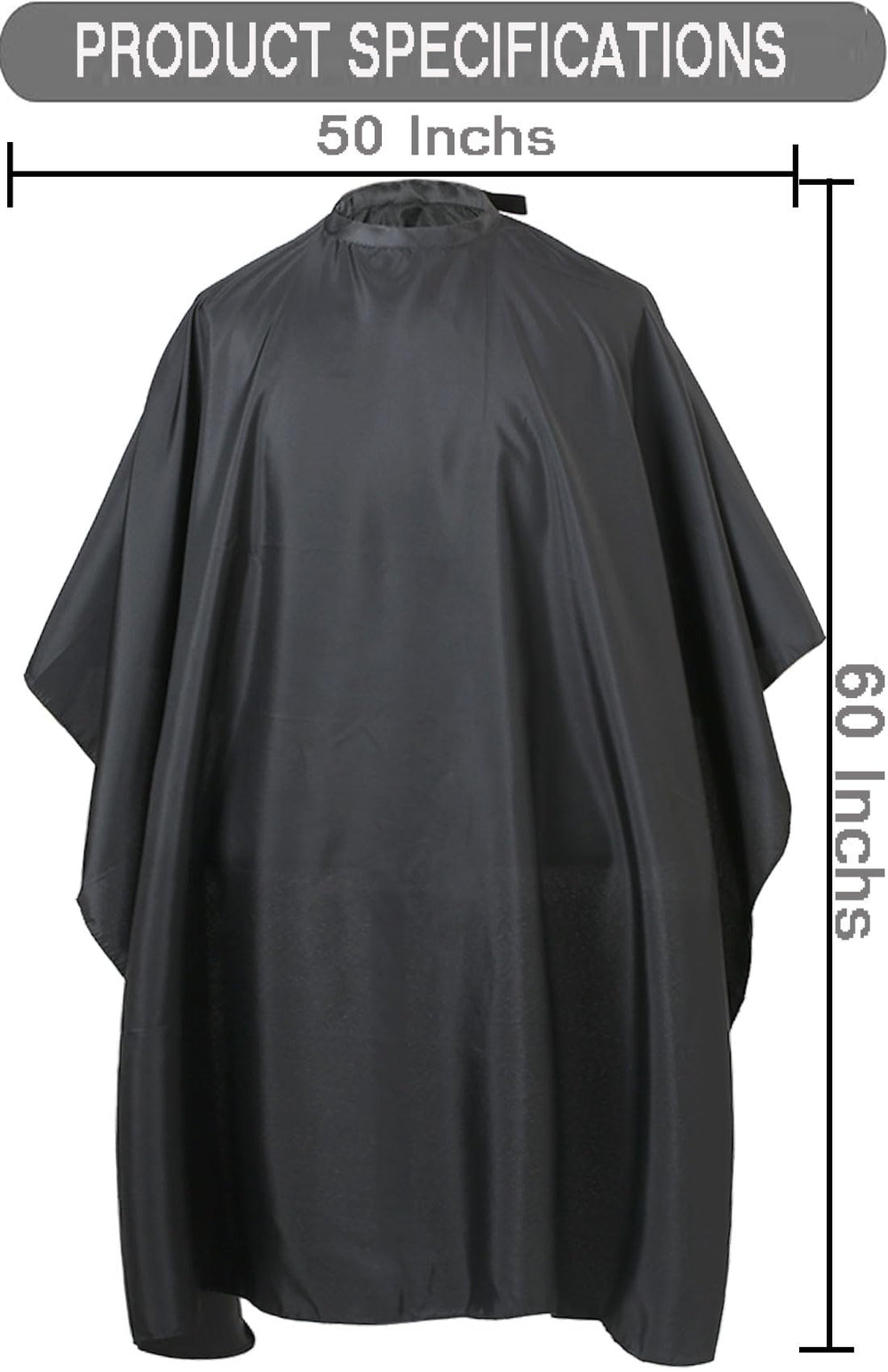Borogo waterproof nylon hair cape shields clothing during dyeing and washing sessions.