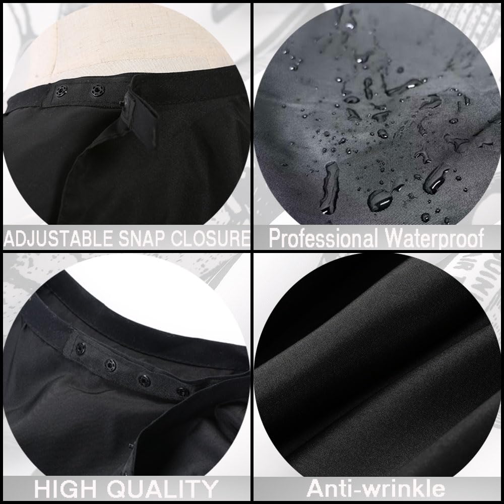 Borogo wide coverage helps protect clothes and shoes from spills and splashes.