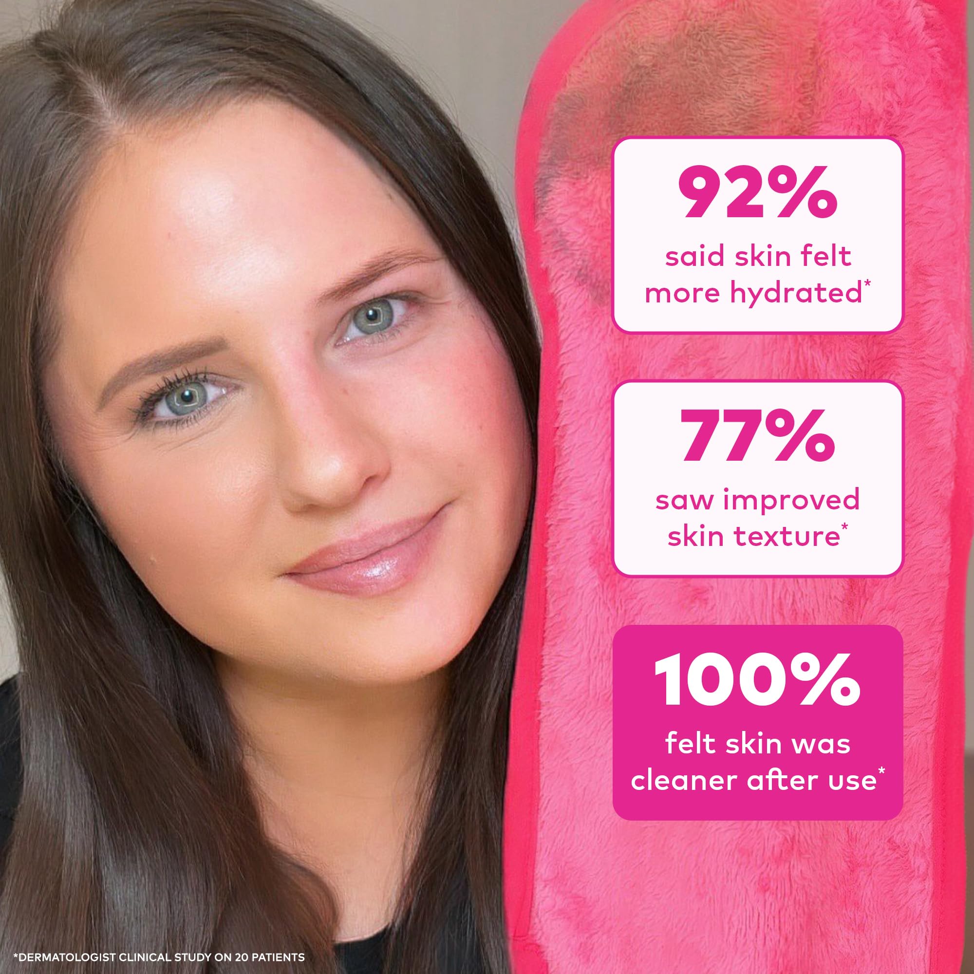MakeUp Eraser Pro lavable a máquina para reutilizar durante años.