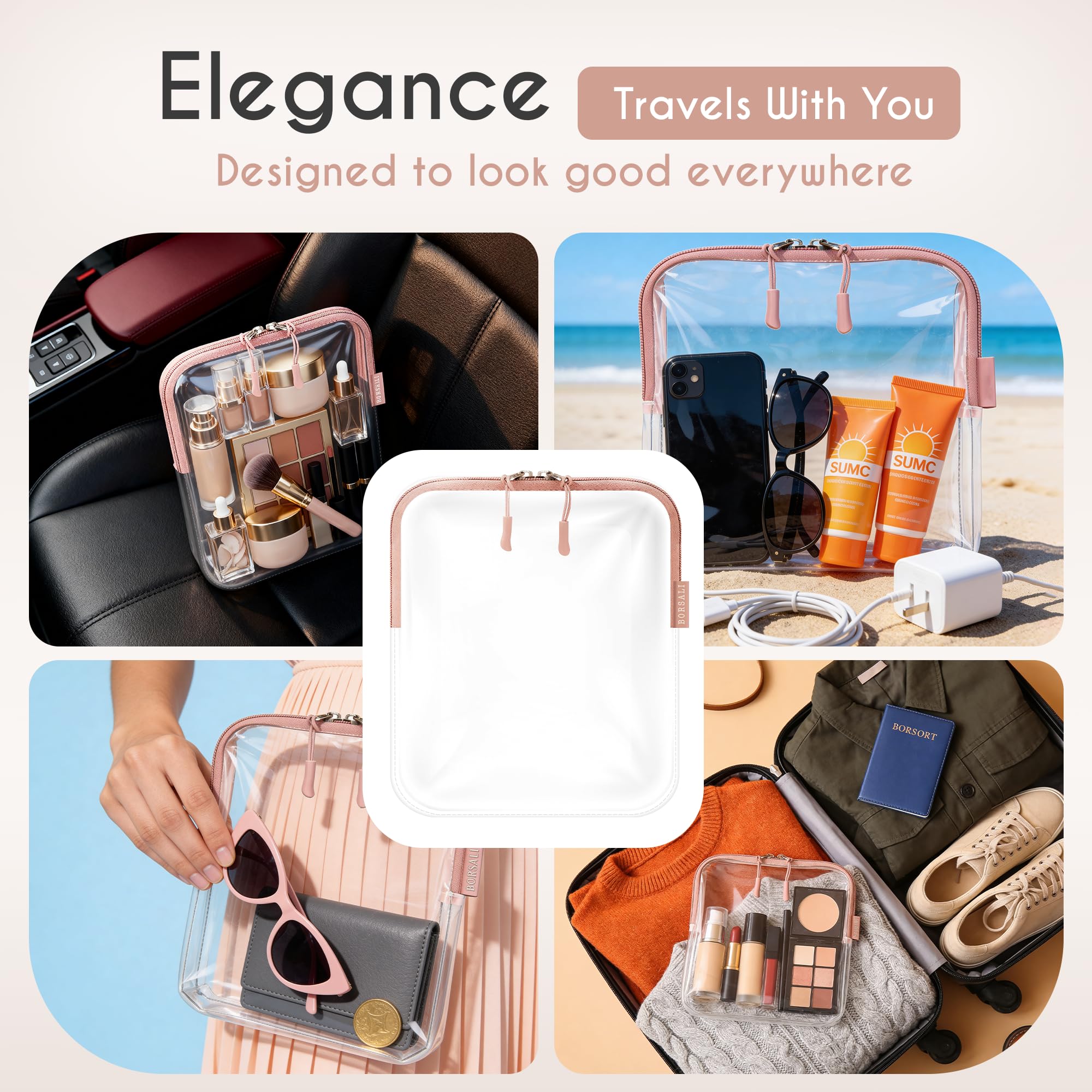 BORSALI compact organizer for purses, cars, and backpacks.