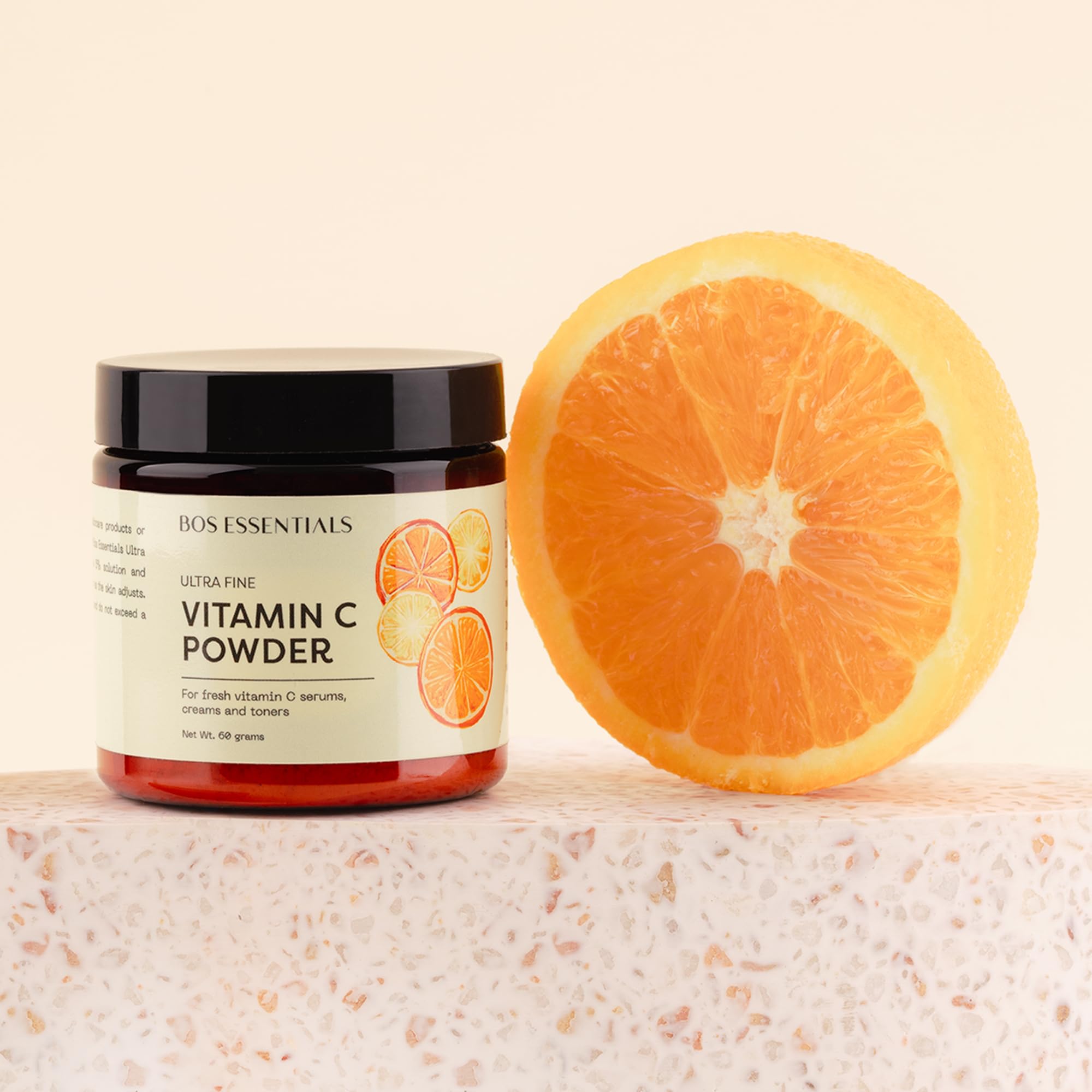 Bos Essentials Vitamina C: polvo para mezclar al cinco a diez por ciento