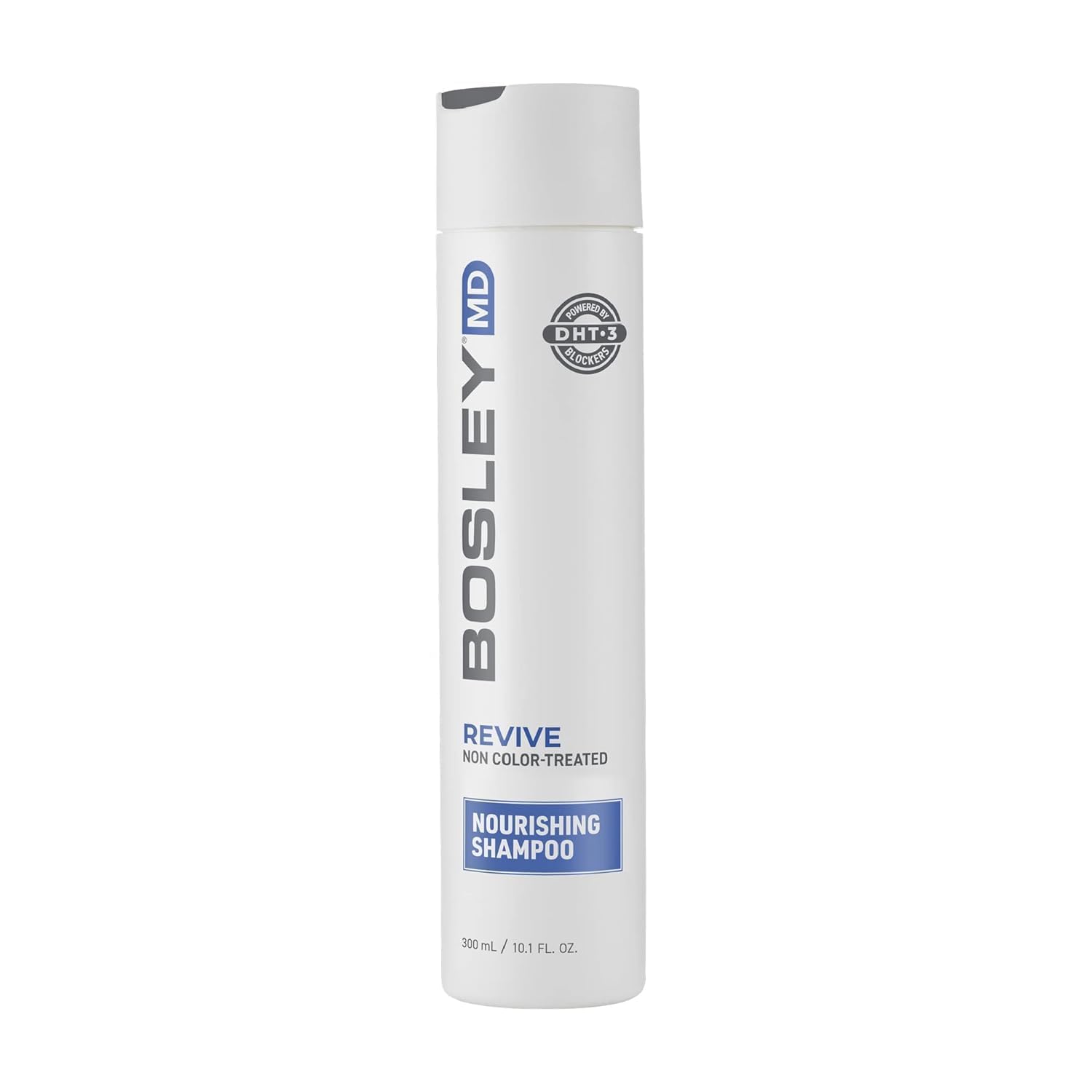 BosRevive nourishing shampoo bottle highlighting formula for thinning hair