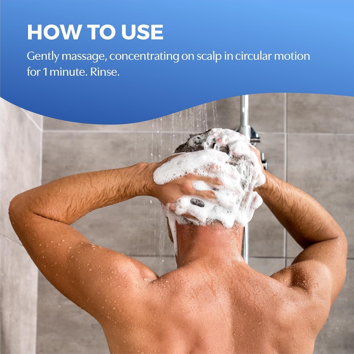 Shampoo on hair close-up demonstrates cleansing action and shine