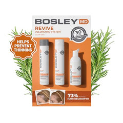 BosleyMD BosRevive conditioner bottle illustrating volumizing, lightweight hydration for fuller-looking hair