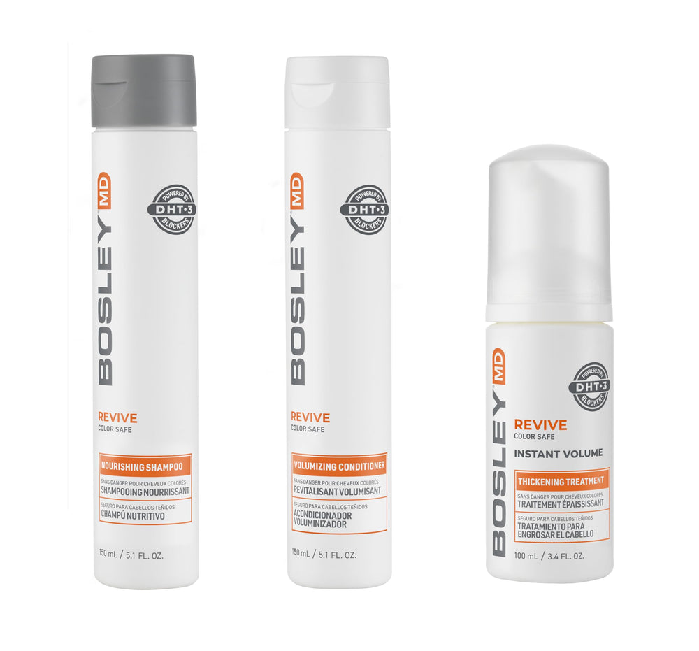 BosleyMD BosRevive shampoo rosemary extract close-up emphasizing scalp refresh and circulation