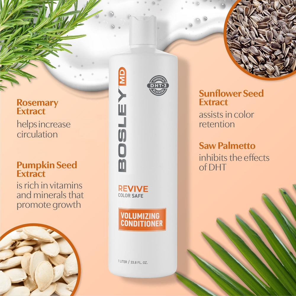 BosRevive hair closeup reveals thicker-looking strands