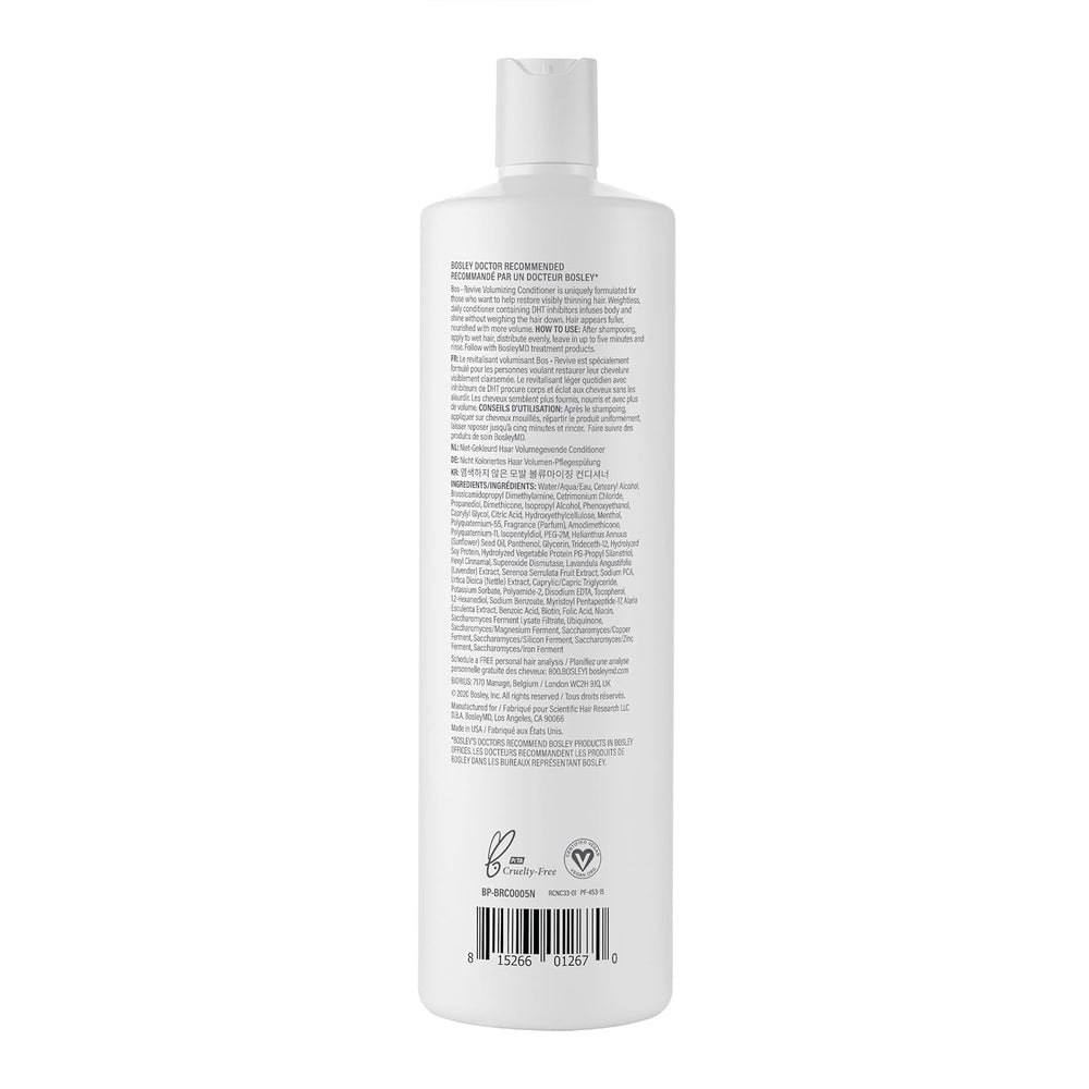 BosRevive ingredient niacin and saw palmetto support revitalized scalp and reduced shedding.