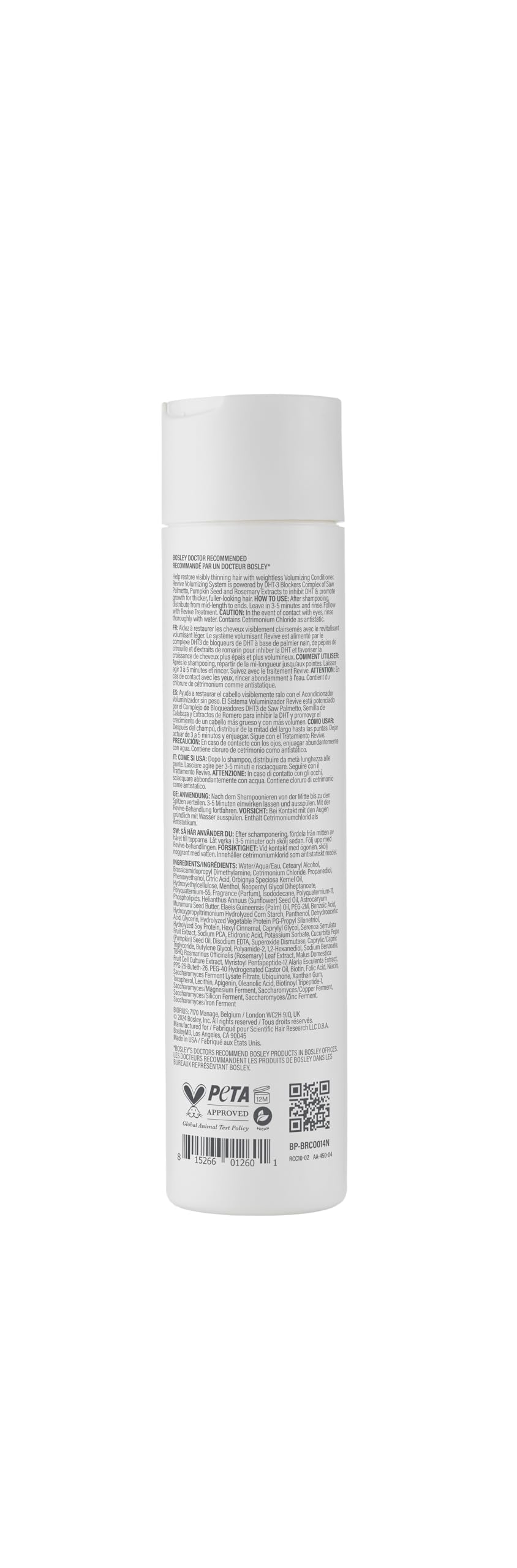 BosRevive ingredients list features Saw Palmetto and Biotin for vitality.