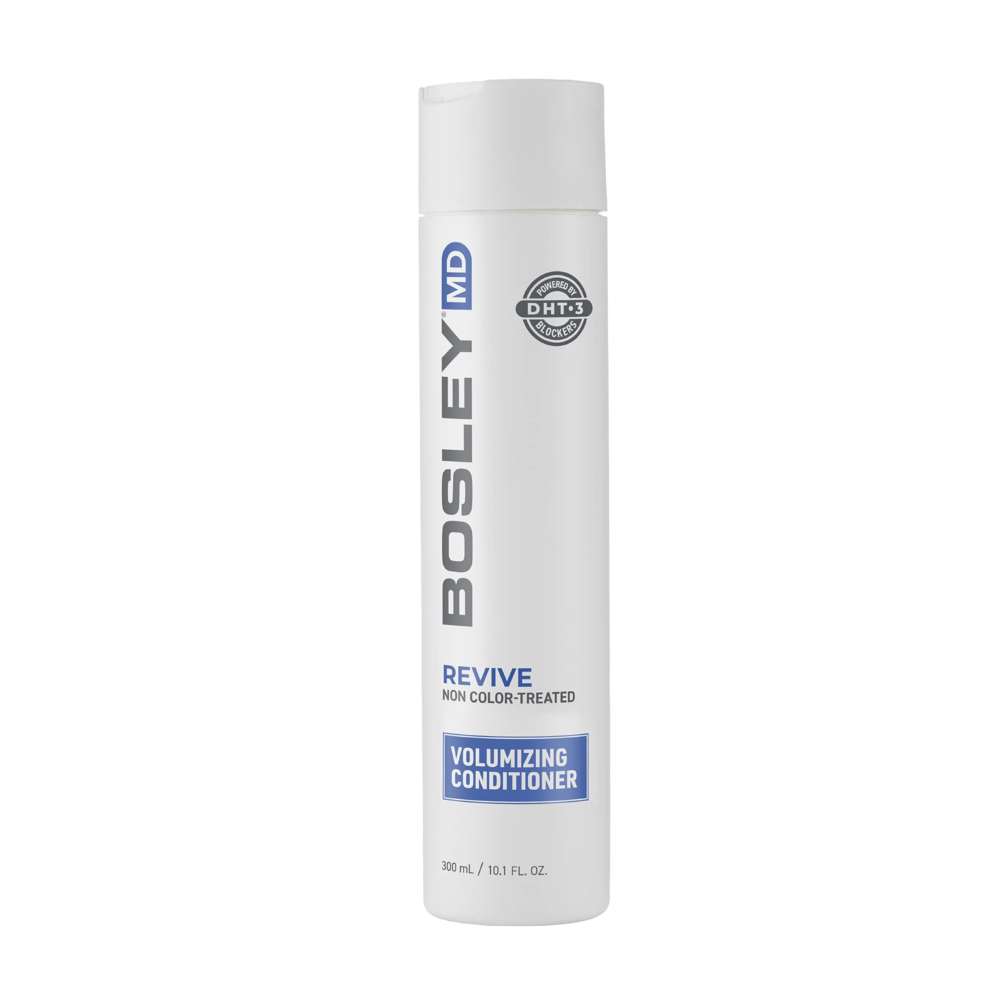 BosRevive volumizing conditioner bottle showing fuller-looking hair
