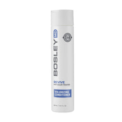 BosRevive volumizing conditioner bottle showing fuller-looking hair