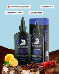 Natural ingredients like beeswax and oils hydrate beard roots