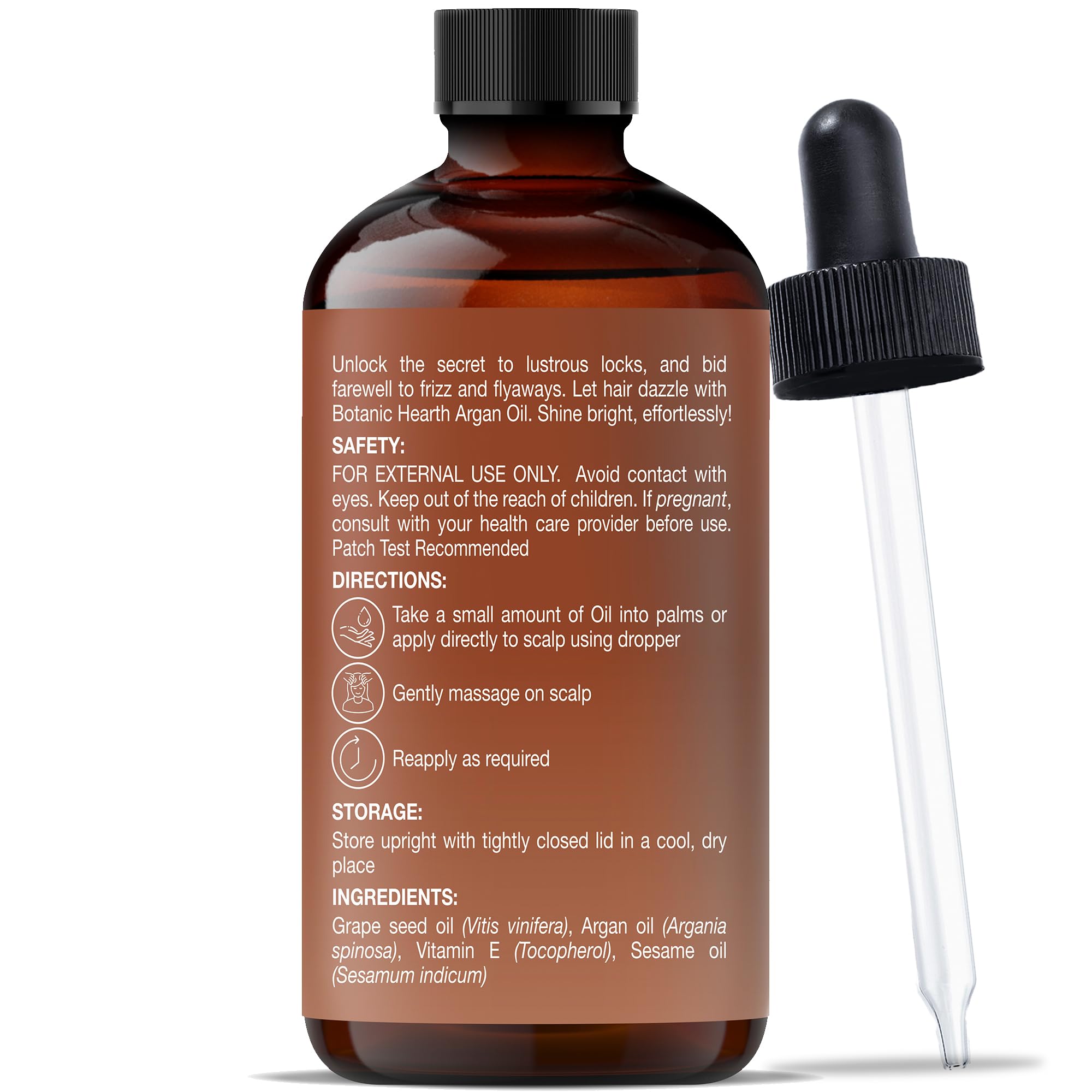 Botanic Hearth Aceite de Argán: ingredientes naturales para nutrición suave.