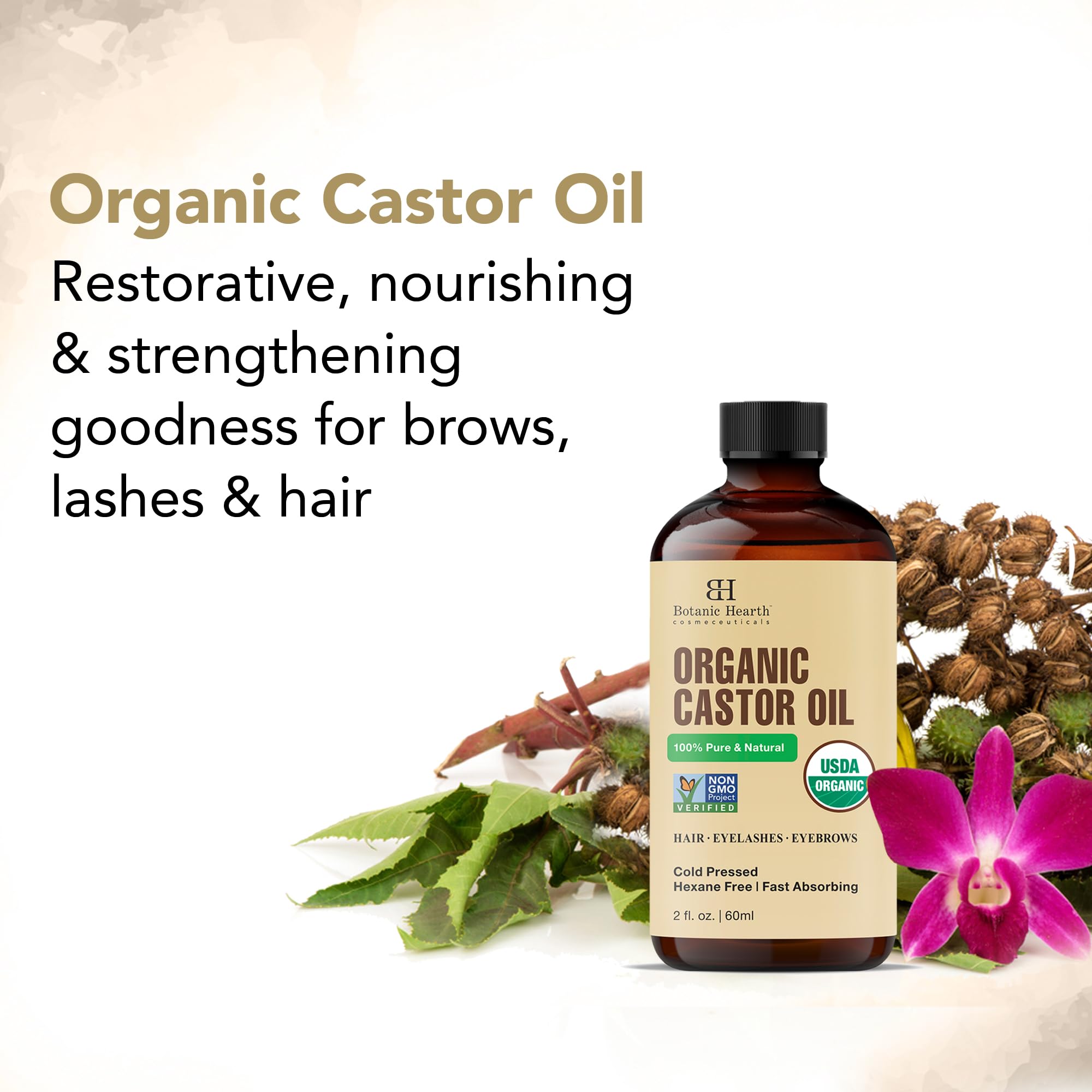Botanic Hearth Aceite de Castor, textura rica que nutre cabello