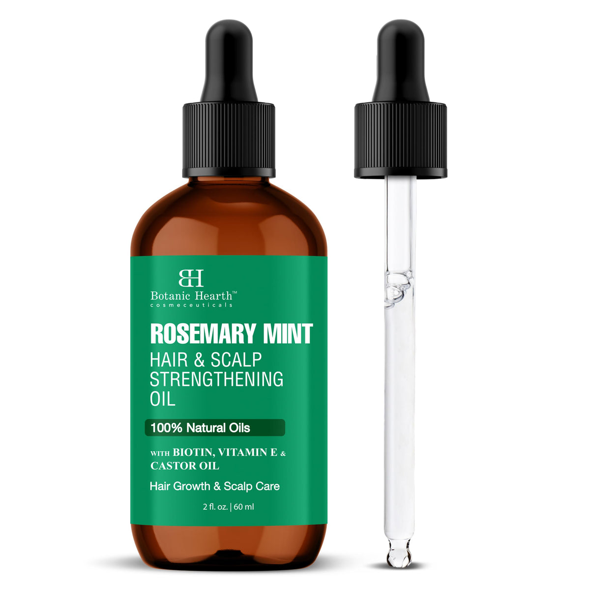 Botanic Hearth Aceite para el cabello, fomenta crecimiento con romero y biotina.