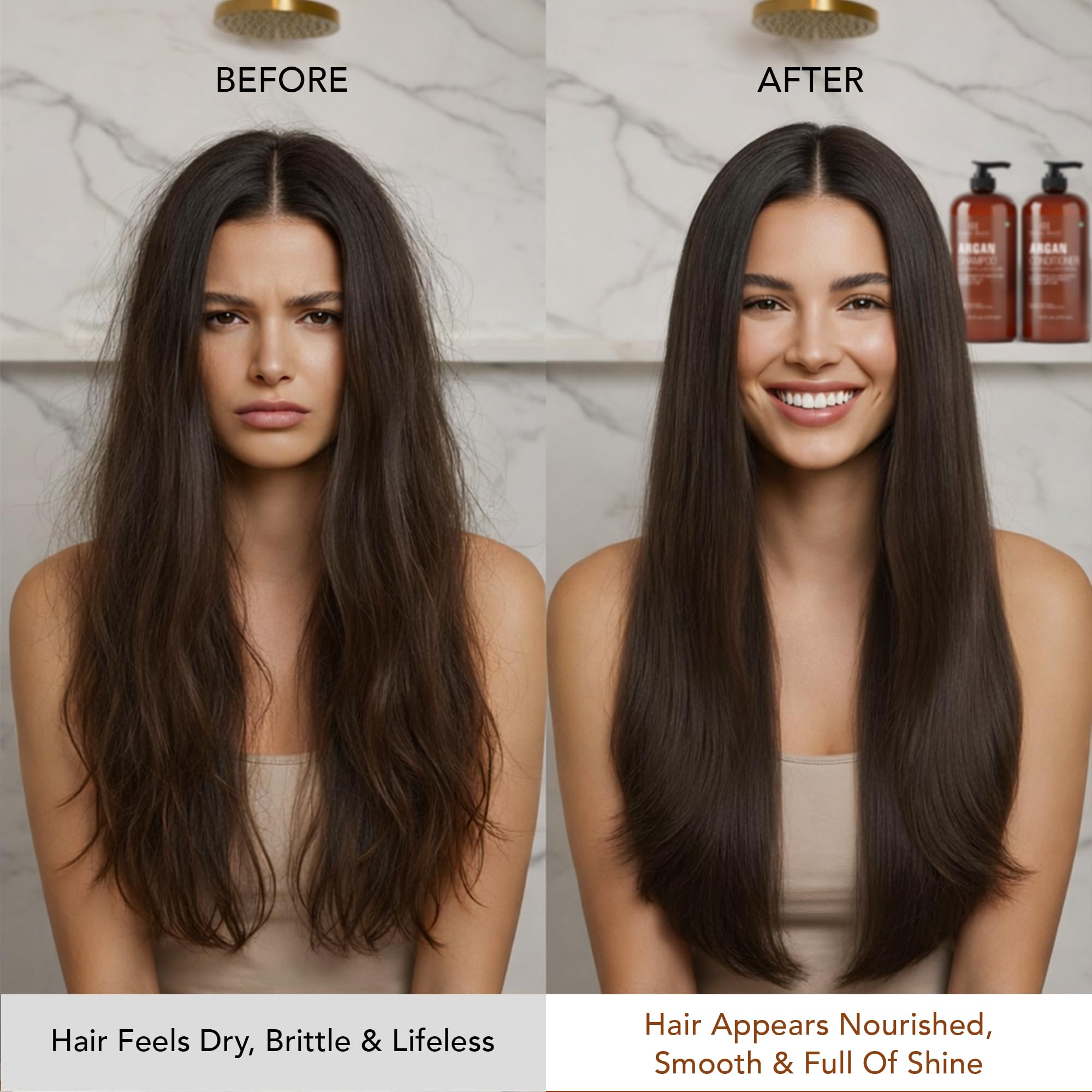 Botanic Hearth Argan Oil Conditioner packaging back with ingredient highlights