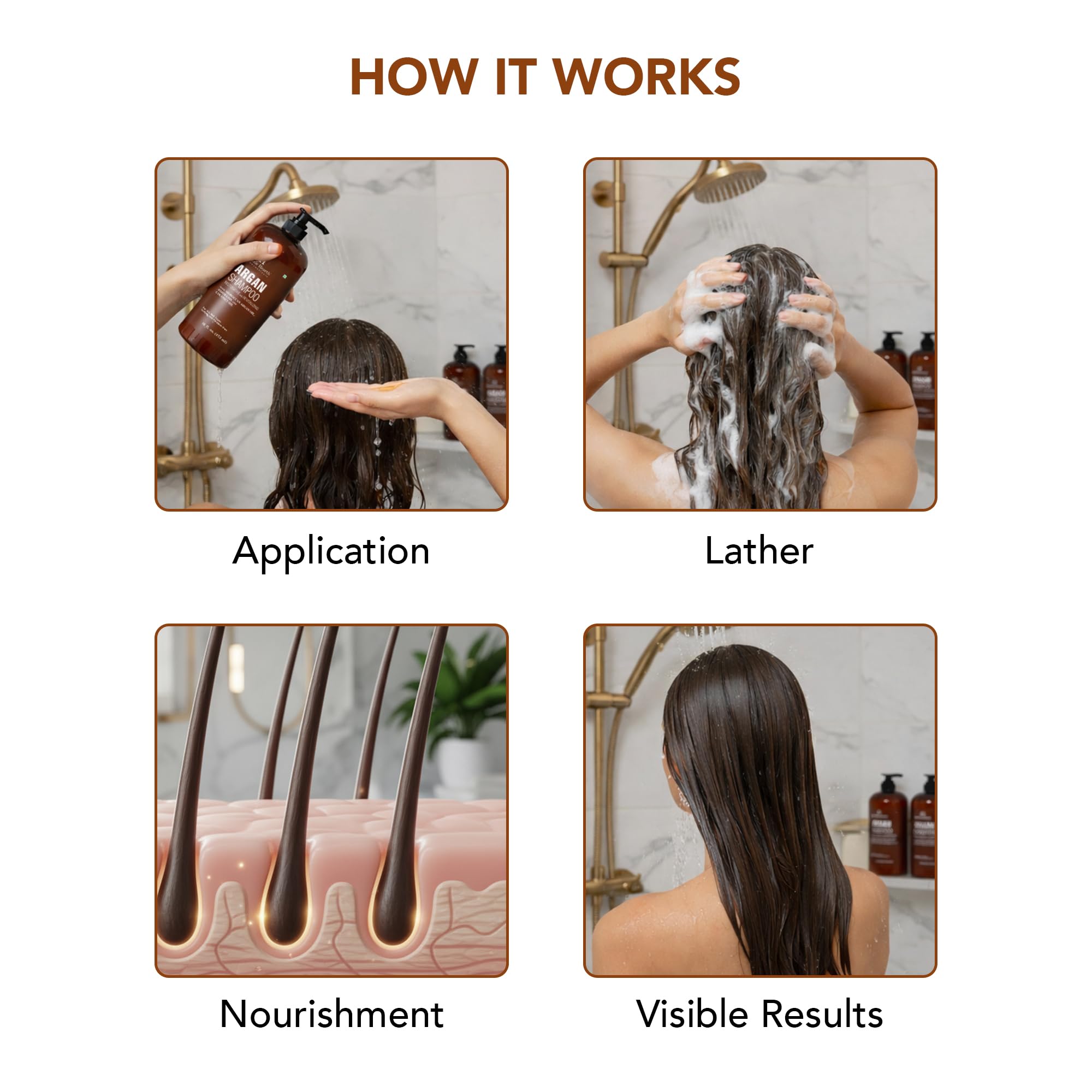 Botanic Hearth Argan Shampoo and Conditioner set together on display