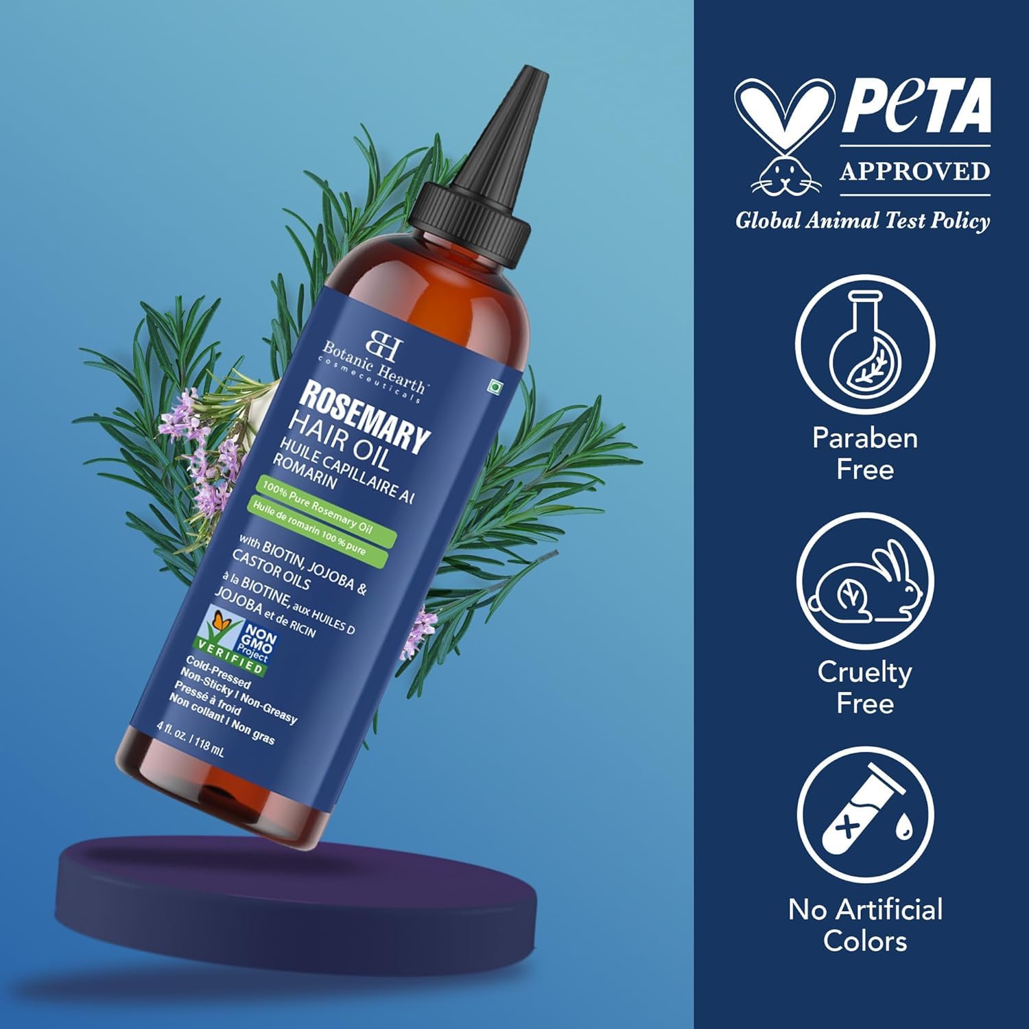 Botanic Hearth Cabello suave y nutrido gracias a la fórmula ligera.
