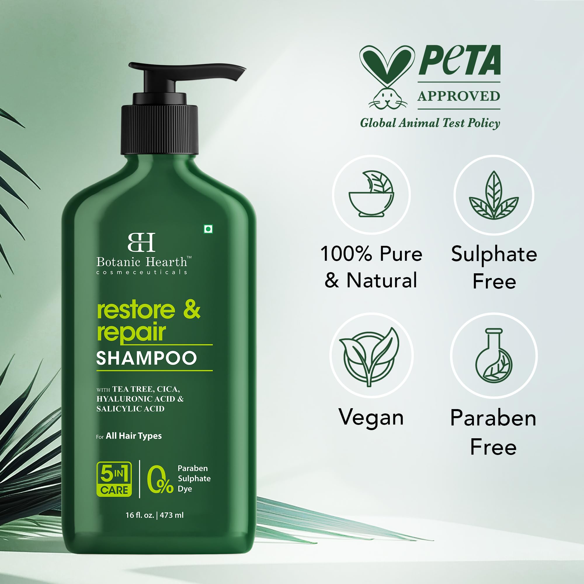 Botanic Hearth Champú 473 ml: presentación práctica
