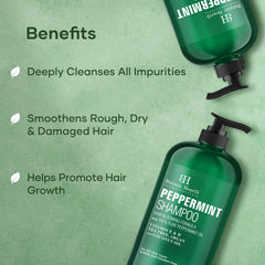 Botanic Hearth Champú de Menta aplicación: aplicación suave en cuero cabelludo con aroma refrescante