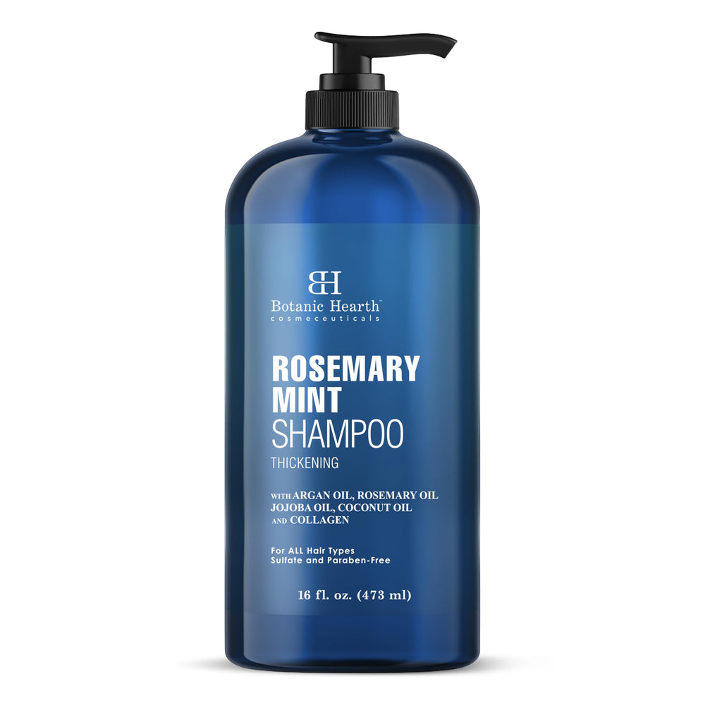 Botanic Hearth champú romero menta en botella para cabello con volumen y cuero cabelludo nutrido