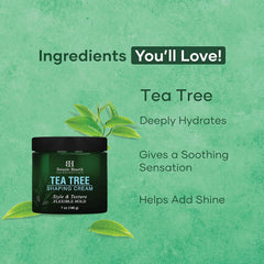 Botanic Hearth Crema de Árbol de Té: textura suave para definir el peinado