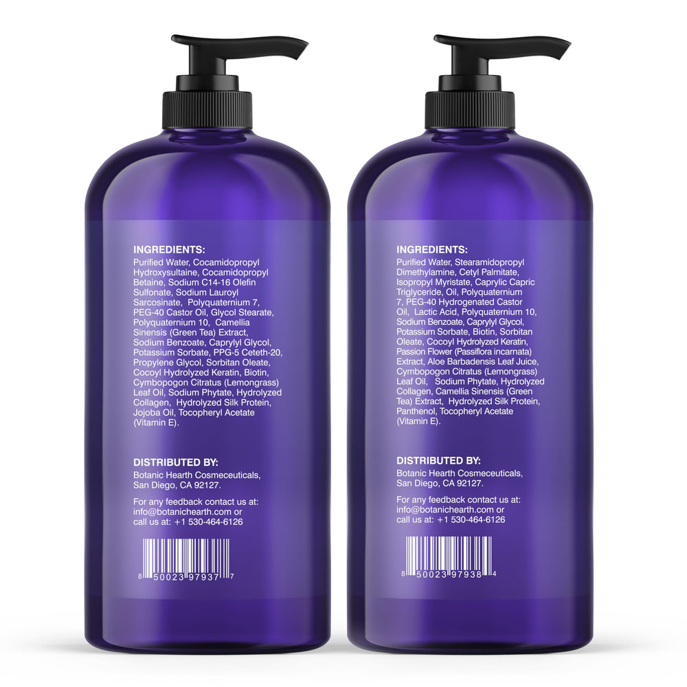 Botanic Hearth Curly Hair Conditioner bottle showing vitamin E for softness