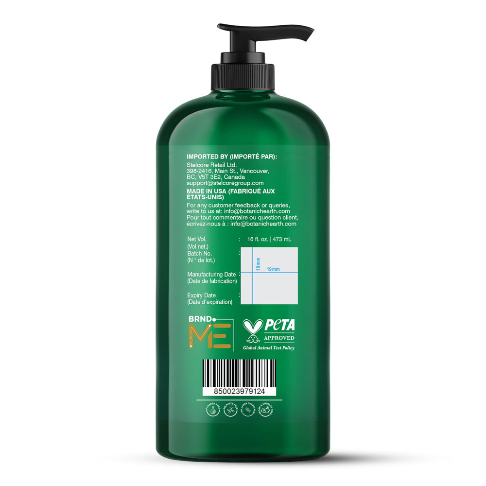 Botanic Hearth: detalle de espumas suaves, perfecto para duchas rápidas y revitalizantes.