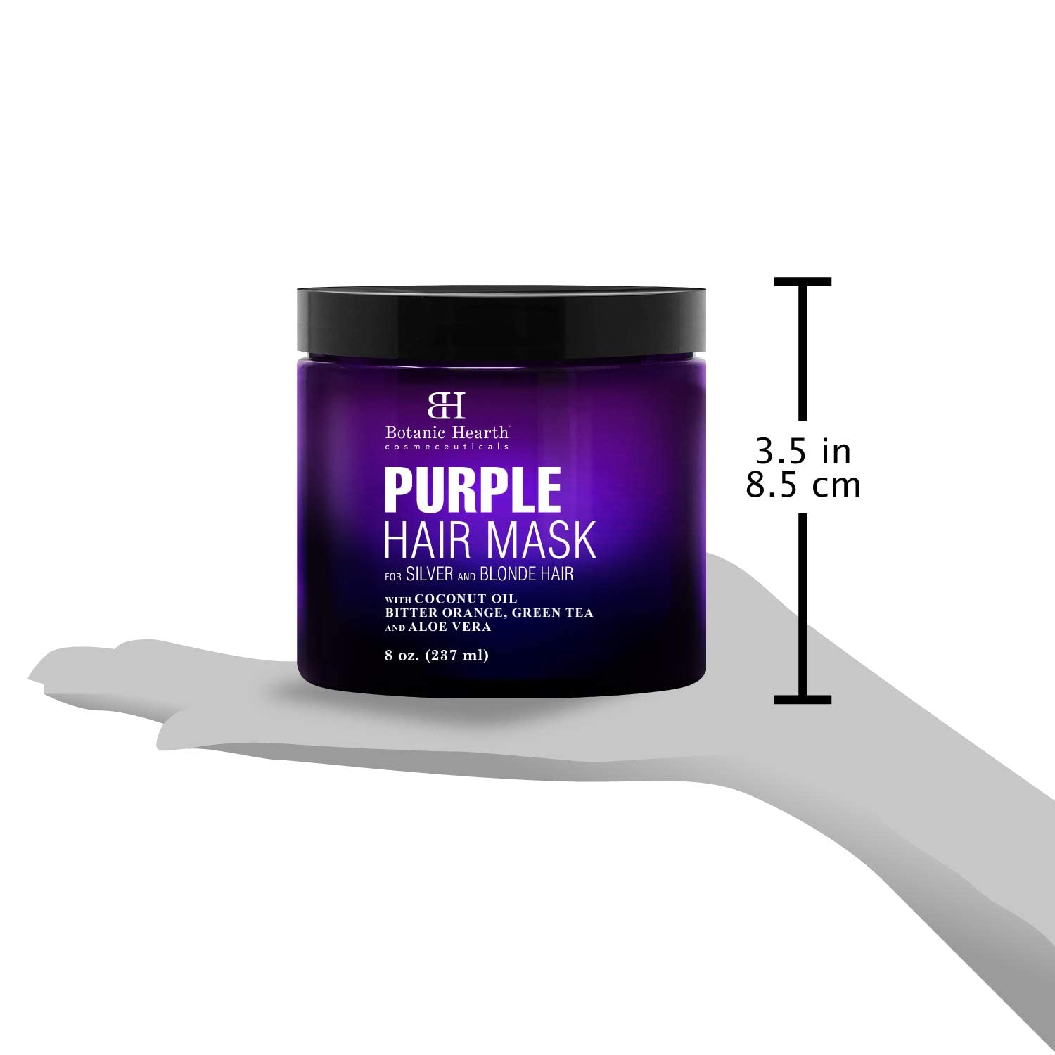 Botanic Hearth Mascara Purpura cepillado deja color vibrante.
