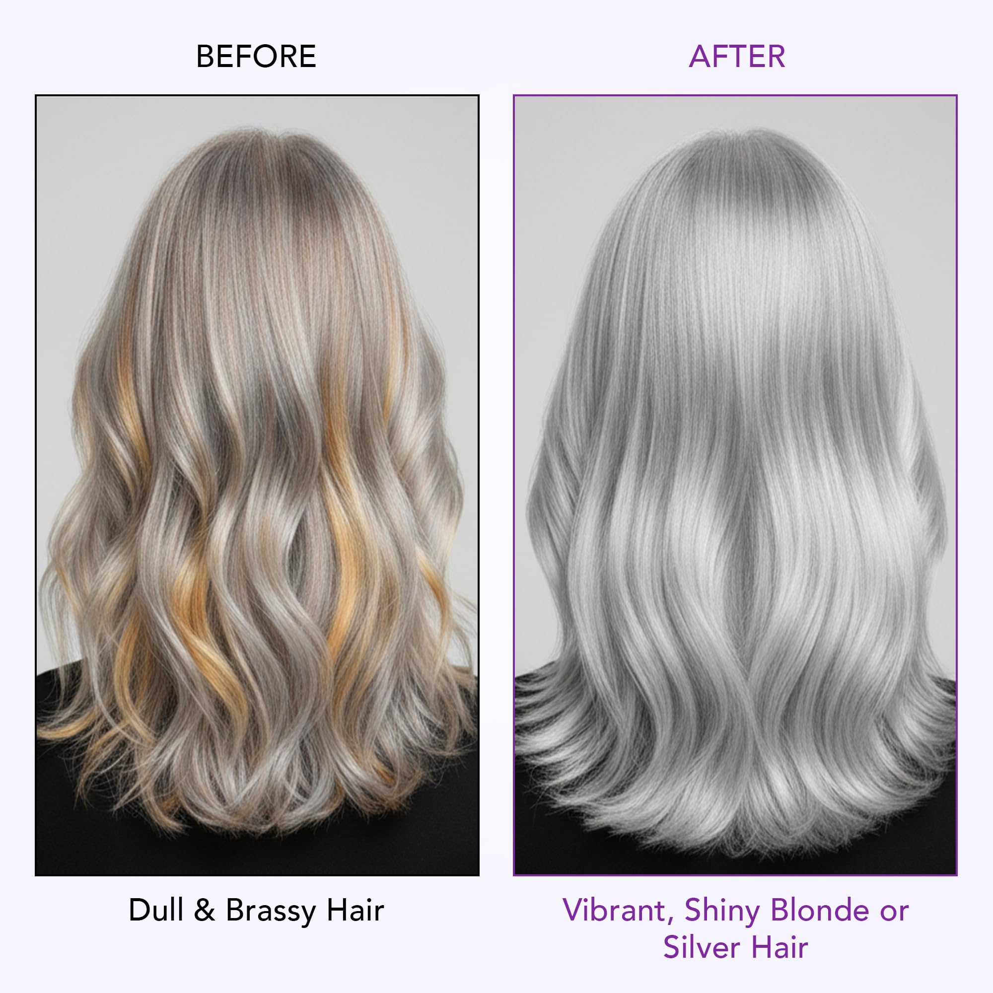 Botanic Hearth purple shampoo label highlights sulfate-free formula.