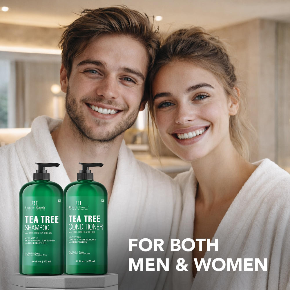Botanic Hearth shampoo application on hair close-up for thickening feel