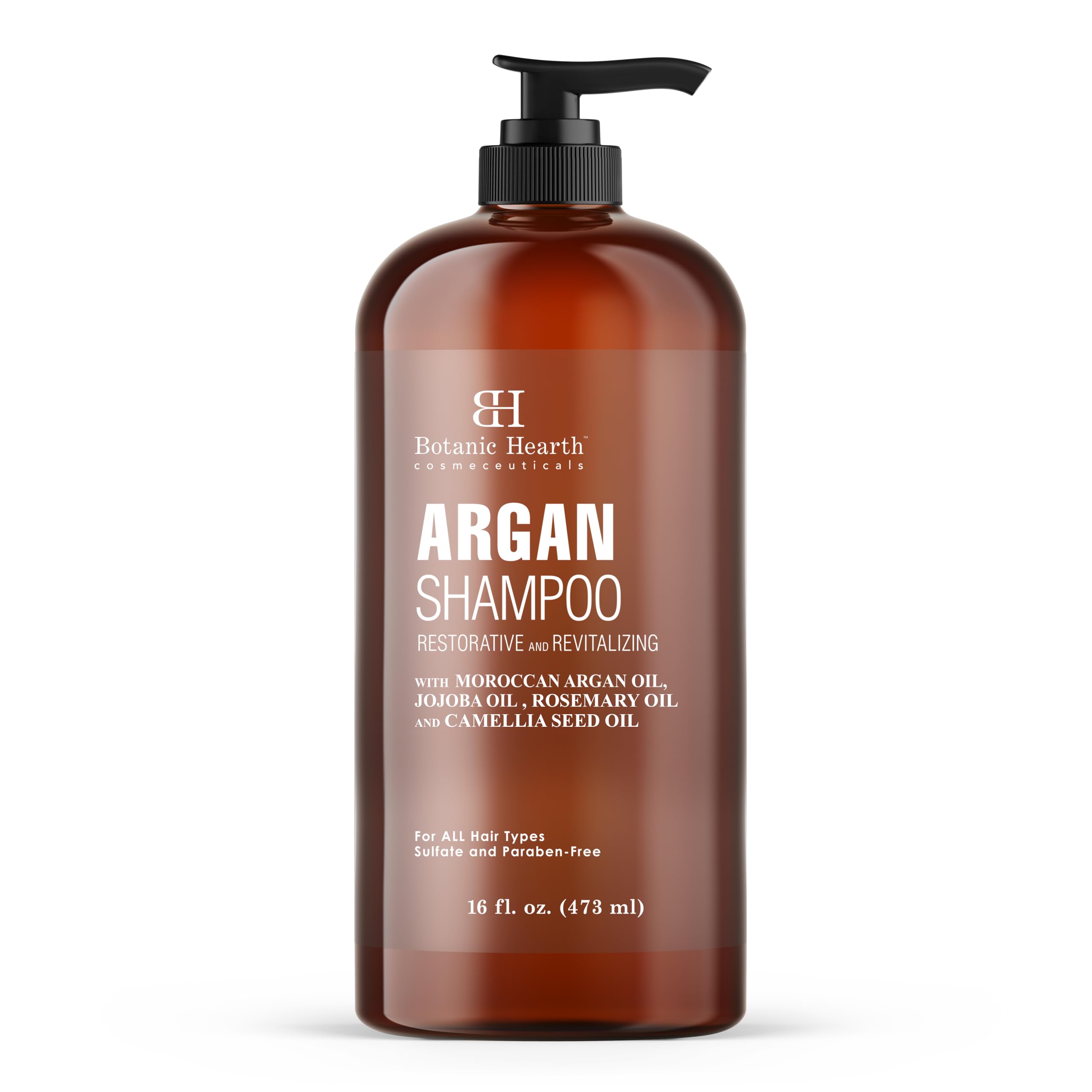 Botanic Hearth Champú de Argán en botella, ideal para hidratación y volumen capilar