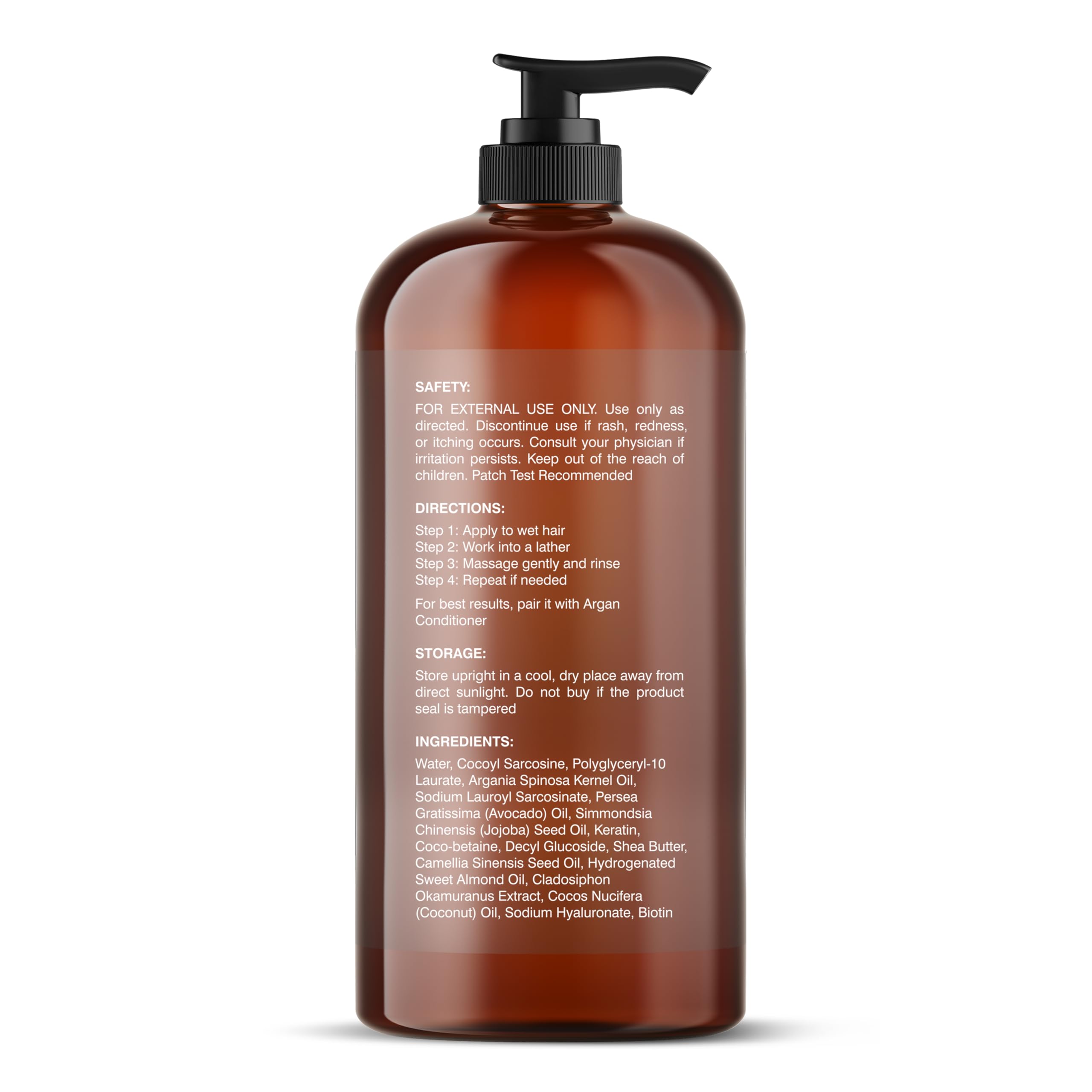 Textura cremosa de Botanic Hearth Champú de Argán para limpieza suave